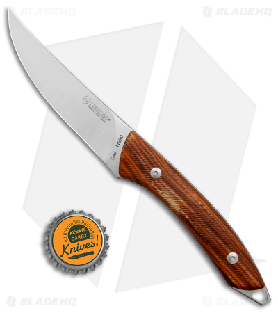 Mercury Trek Fixed Blade Knife Santos Wood Handle (5.1" Satin)