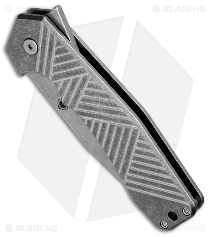 Graham Knives Midtech Razel Flipper Knife Titanium (3.25" Stonewash) GMT