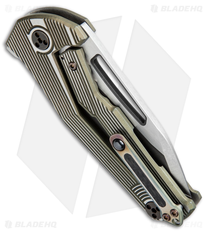 Mikkel Willumsen Urban Tactical Sugga Flipper Knife Bronze Ti/CF (3.5" Two-Tone)