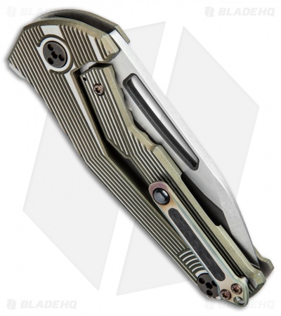Mikkel Willumsen Urban Tactical Sugga Flipper Knife Bronze Ti/CF (3.5" Two-Tone)