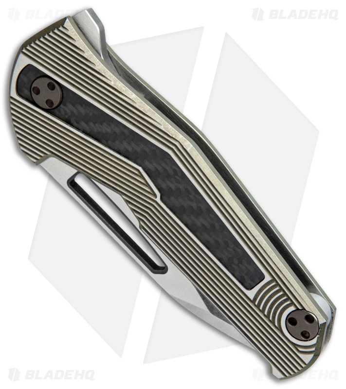 Mikkel Willumsen Urban Tactical Sugga Flipper Knife Bronze Ti/CF (3.5" Two-Tone)