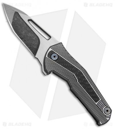 Mikkel Willumsen Urban Tactical Sugga Flipper Knife Ti/CF (3.5" Two-Tone)