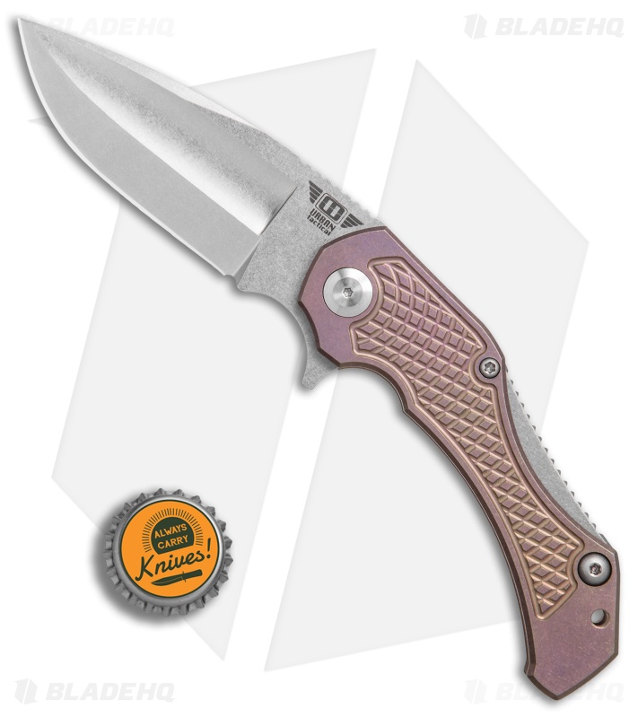Mikkel Willumsen Urban Tactical Tyran Flipper Knife Purple Titanium (3.6" SW)