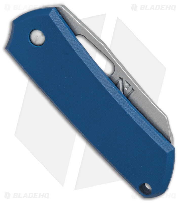 NCC Knives Pod Friction Folder Knife Blue G-10 (2" Stonewash)