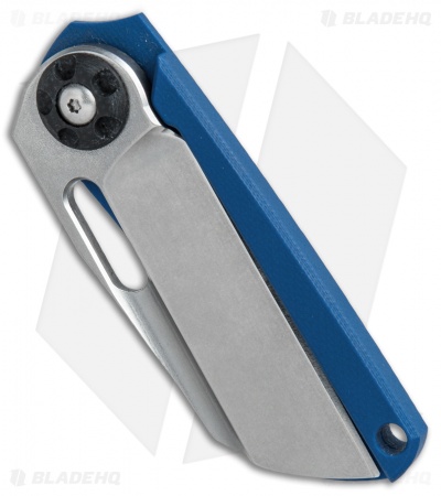 NCC Knives Pod Friction Folder Knife Blue G-10 (2" Stonewash)
