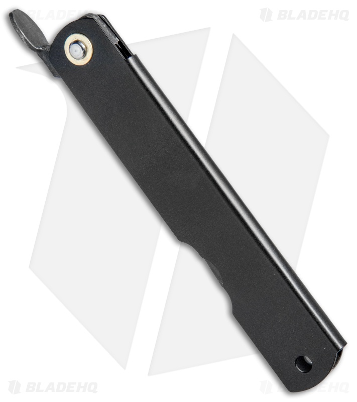 Nagao Higonokami Friction Folder Black Stainless Steel (3" Aogami) 