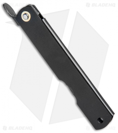 Nagao Higonokami Friction Folder Black Stainless Steel (3" Aogami) 