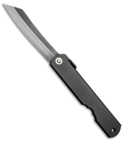 Nagao Higonokami Friction Folder Black Stainless Steel (3" Aogami) 