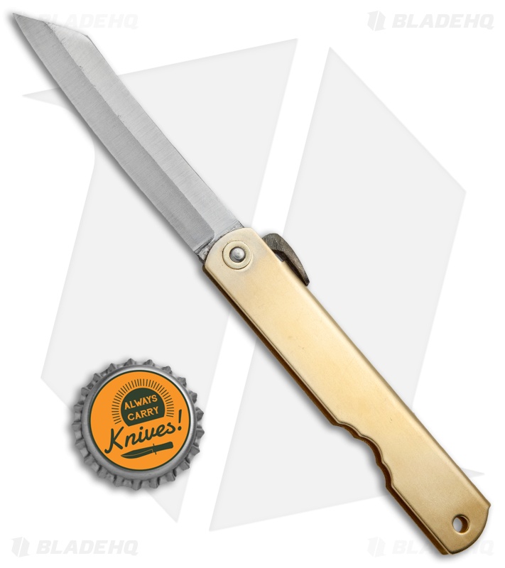 Nagao Higonokami Friction Folder Brass (2.8" Satin) 