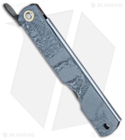 Nagao Higonokami Friction Folder Blue/Gray (3" Aogami) HIGOC3B