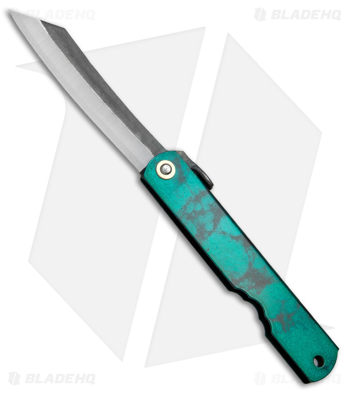 Nagao Higonokami Friction Folder | Jade/2 Tone - Blade HQ
