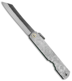 Nagao Higonokami Koriwa Friction Folder Gray Brass (2.8" Satin) 