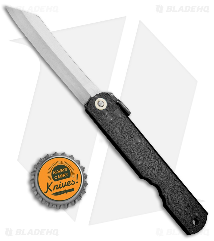 Nagao Higonokami Mizushibuki  Friction Folder Black Splash (2.8" Satin) 