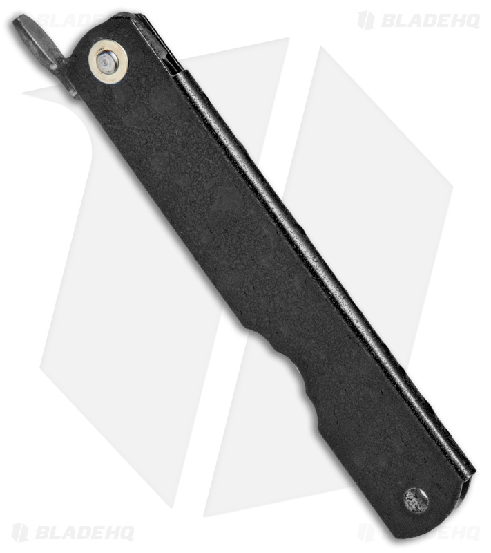 Nagao Higonokami Mizushibuki  Friction Folder Black Splash (2.8" Satin) 