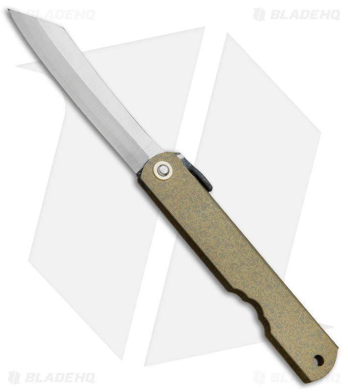 Nagao Higonokami No. 1 Friction Folder Bronze Iron (2.8" Satin)