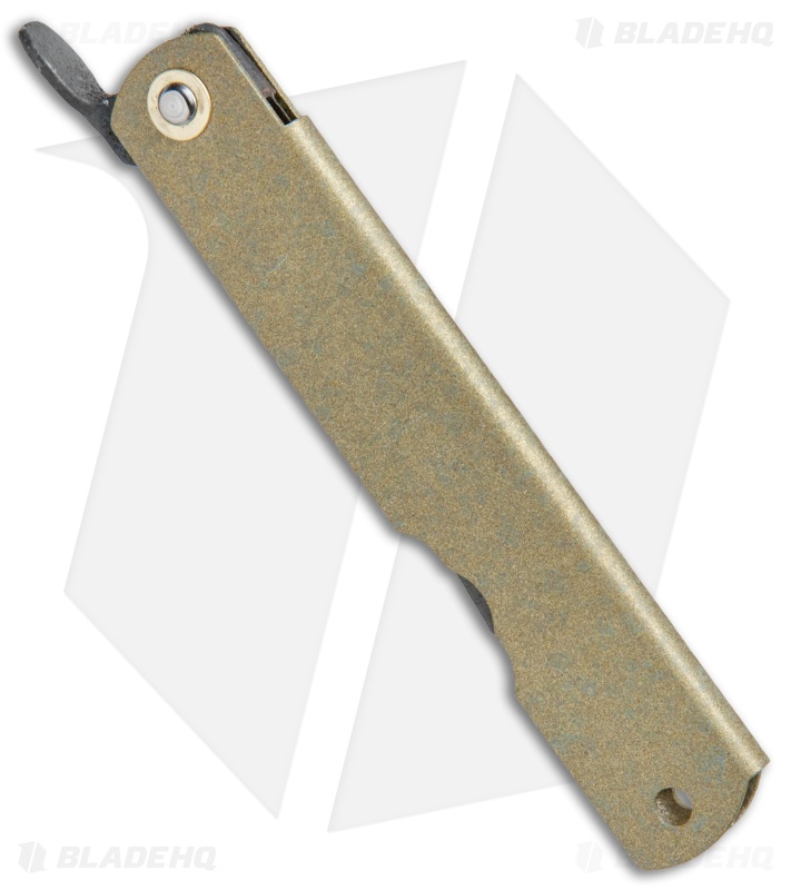 Nagao Higonokami No. 1 Friction Folder Bronzed Iron (2.8" Satin) 