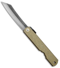 Nagao Higonokami No. 1 Friction Folder Bronzed Iron (2.8" Satin) 