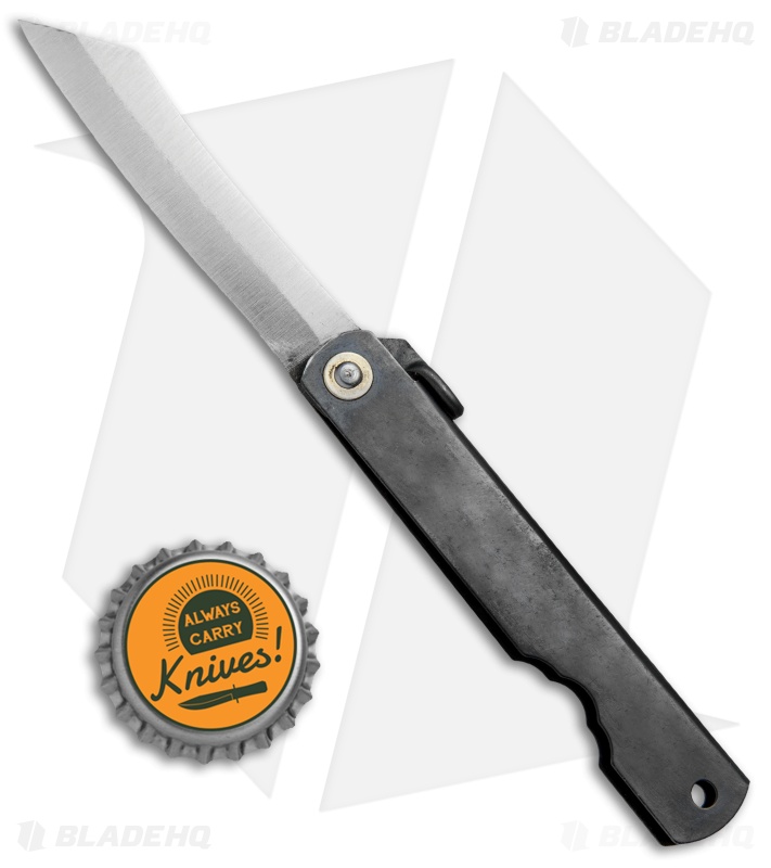 Nagao Higonokami No. 3 Friction Folder Black Stainless Steel (2.6