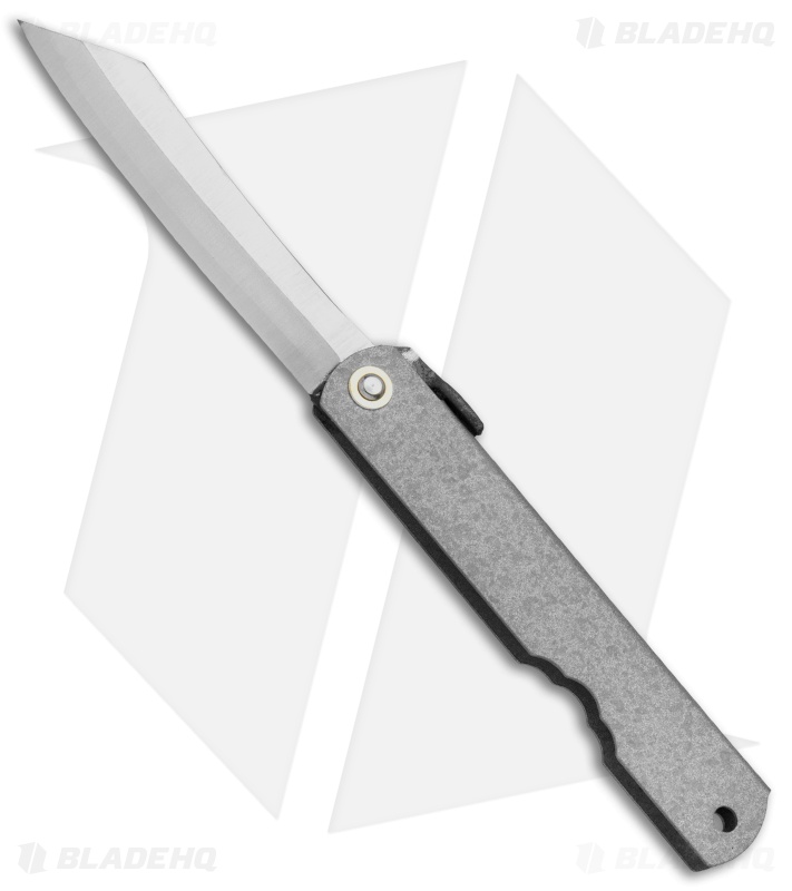 Nagao Higonokami No. 3 Friction Folder Gray Iron (2.8" Satin)