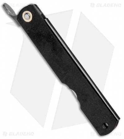 Nagao Higonokami No. 4 Friction Folder Black Iron (2.8" Satin) 