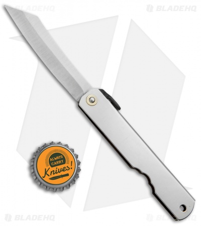 Nagao Higonokami No. 4 Friction Folder Stainless Steel (2.8" Satin) 
