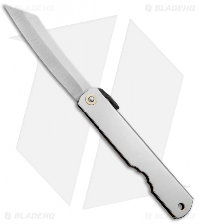 Nagao Higonokami No. 4 Friction Folder Stainless Steel (2.8" Satin) 