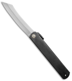 Nagao Higonokami No. 5 Friction Folder Black Stainless Steel (3.6" Satin) 