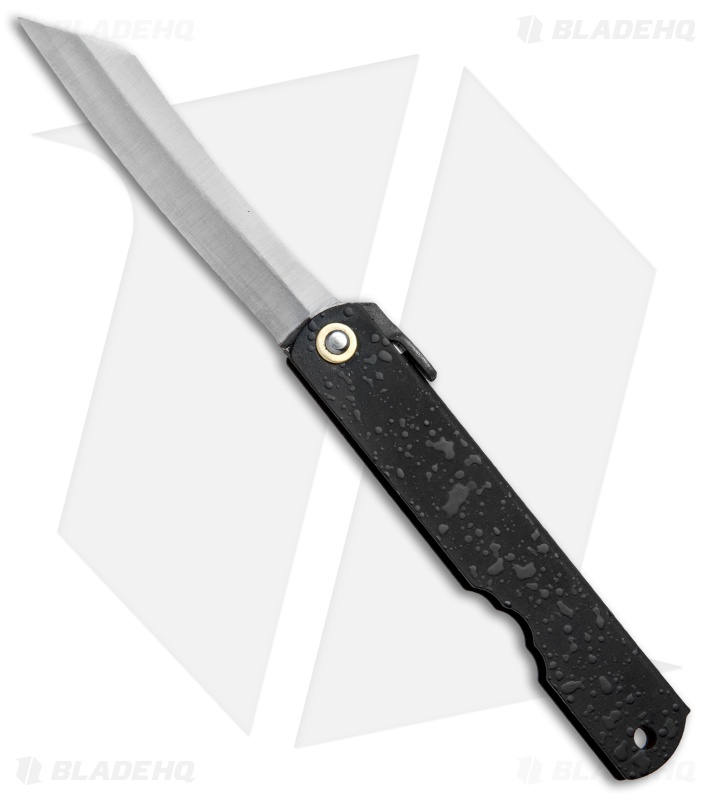 Nagao Higonokami No. 5 Friction Folder Textured Black Iron (2.8" Satin)
