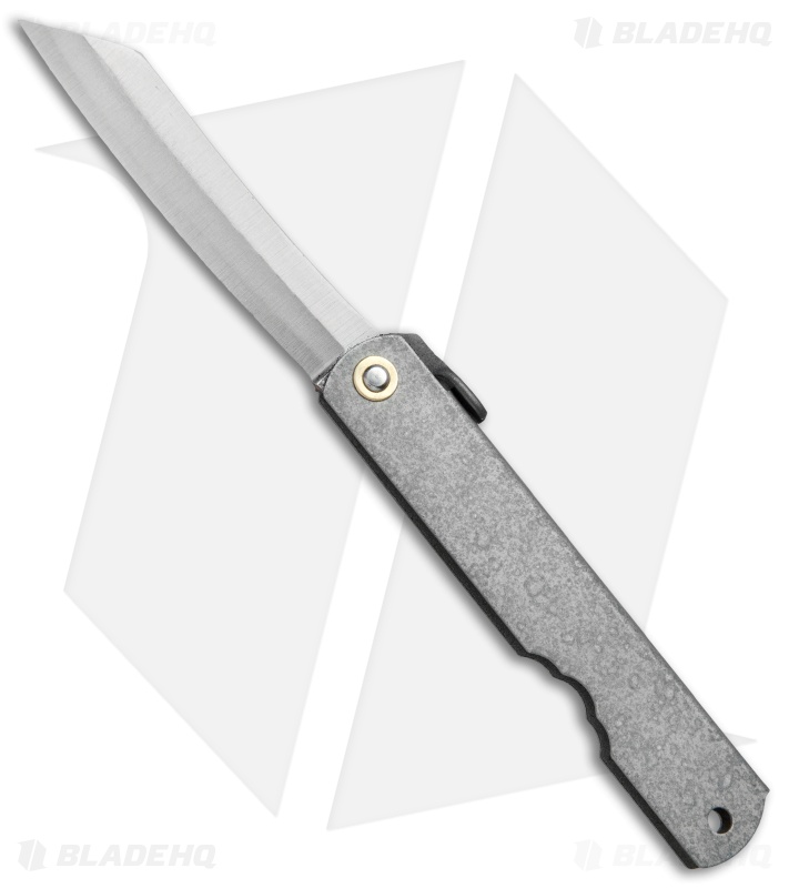 Nagao Higonokami No. 9 Friction Folder Gray Iron (2.8" Satin)