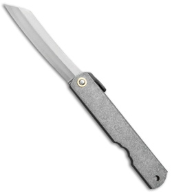 Nagao Higonokami No. 9 Friction Folder Gray Iron (2.8" Satin) 