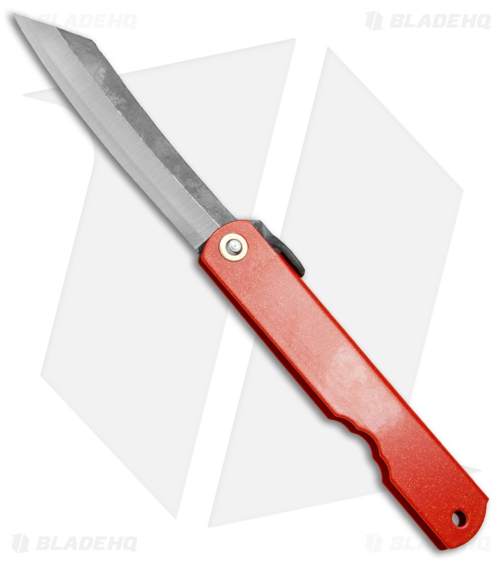 Nagao Higonokami Friction Folder Red/Lacquer Gold (2.8" Satin)