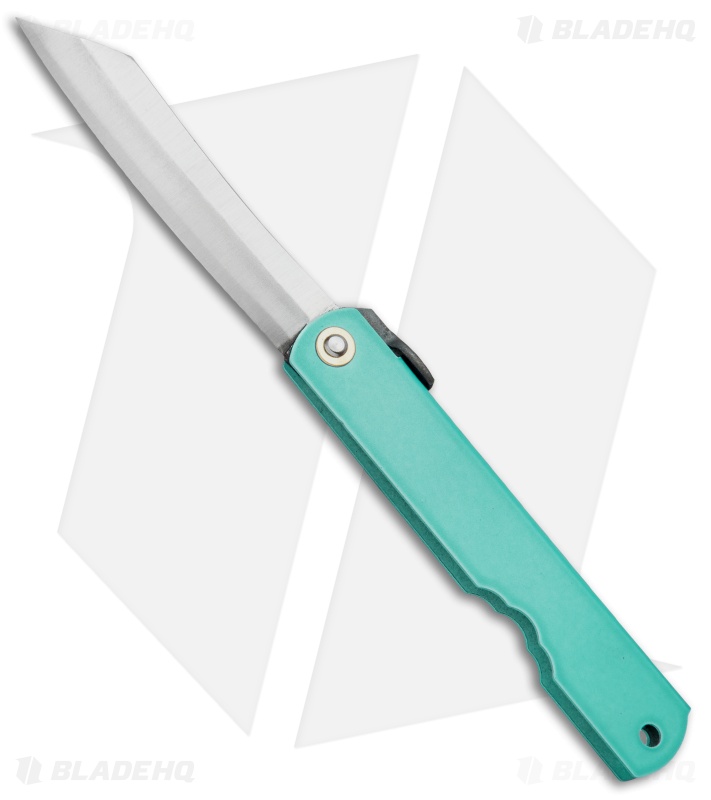 Nagao Higonokami Friction Folder Teal Iron (2.8" Satin)