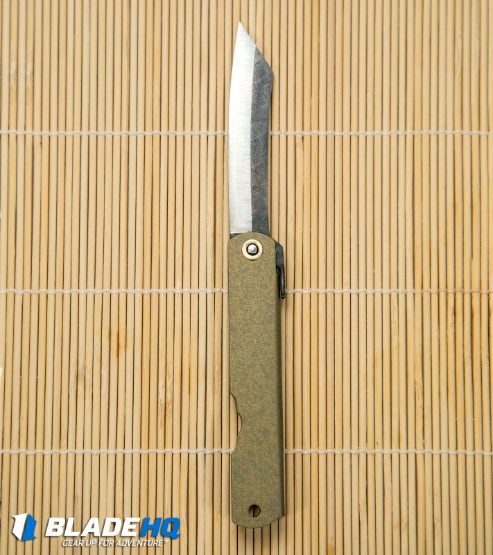 Nagao Higonokami No. 1 Friction Folder Bronzed Iron (2.8" Satin) 