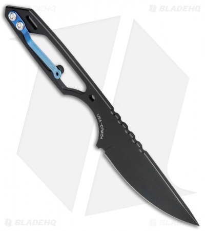 Nemesis 2-Zero Fixed Blade Neck Knife Black (2