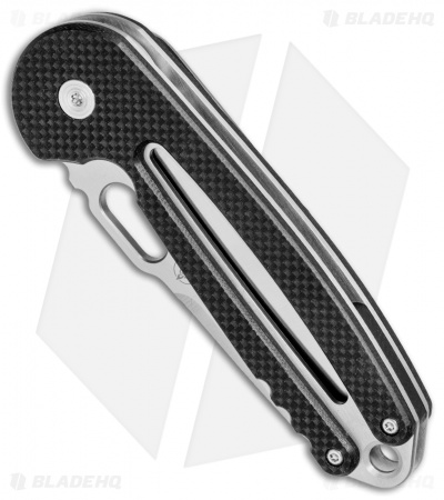 Nemesis Holey Moley Liner Lock Knife Black G-10 (3" Satin) NK-18
