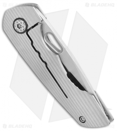 Nick Swan Knives Microlith Frame Lock Folder Titanium (2.38" Satin)