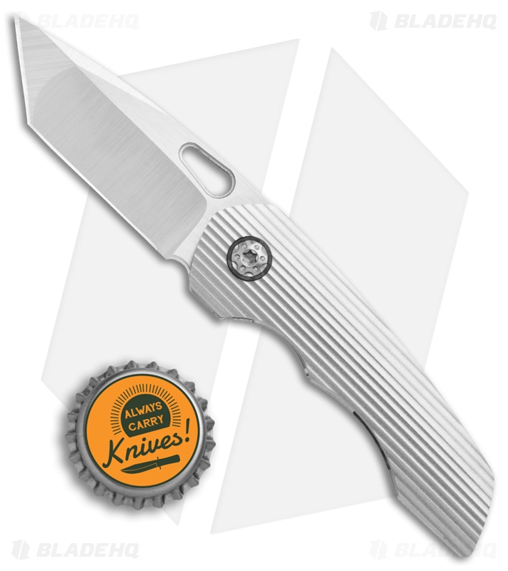 Nick Swan Knives Microlith Frame Lock Folder Titanium (2.38" Satin)