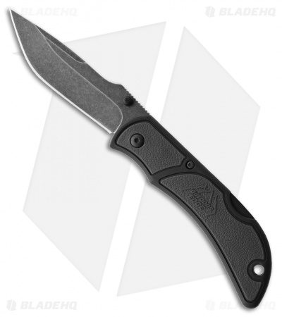 Outdoor Edge Chasm Lockback Knife Gray Zytel (2.5" Black Stonewash)