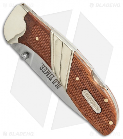 Old Timer Large Lockback Folding Knife Wood (3.3." Satin) 32OT