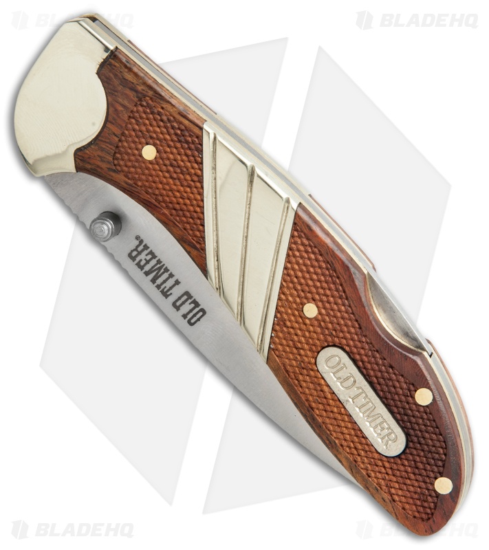 Old Timer Medium Lockback Folding Knife Wood (2.8" Satin) 31OT