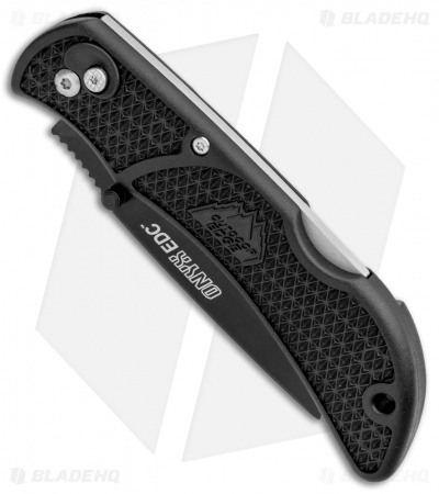 Outdoor Edge Onyx EDC Lockback Knife Black w/ 2 Extra Blades (3.5" Satin)