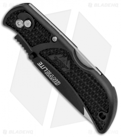 Outdoor Edge Onyx Lite Lockback Knife  w/ 2 Extra Blades (2.75" Satin)