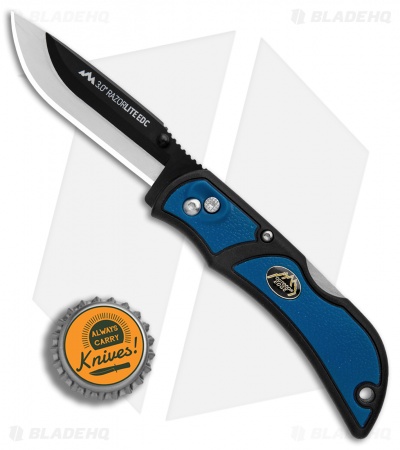 Outdoor Edge Razor Lite Lockback Knife Blue w/ 3 Extra Blades (2.8" Satin)