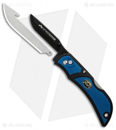 Outdoor Edge Razor Lite Lockback Knife Blue w/ 3 Extra Blades (2.8" Satin)