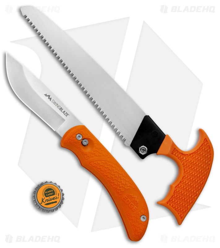 Outdoor Edge SwingBlaze-Pak Orange Double Edged Knife and T-Handle