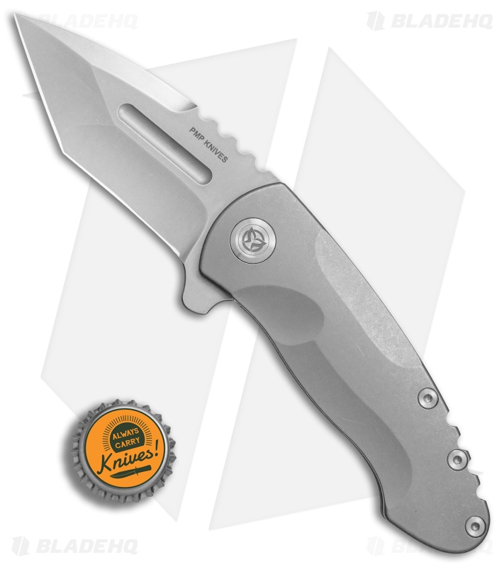 PMP Knives Berserker Frame Lock Flipper Knife Ti (3.5