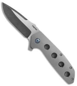 Pena Knives Custom Semi Stinger Frame Lock Knife Titanium (3.4" Two-Tone)