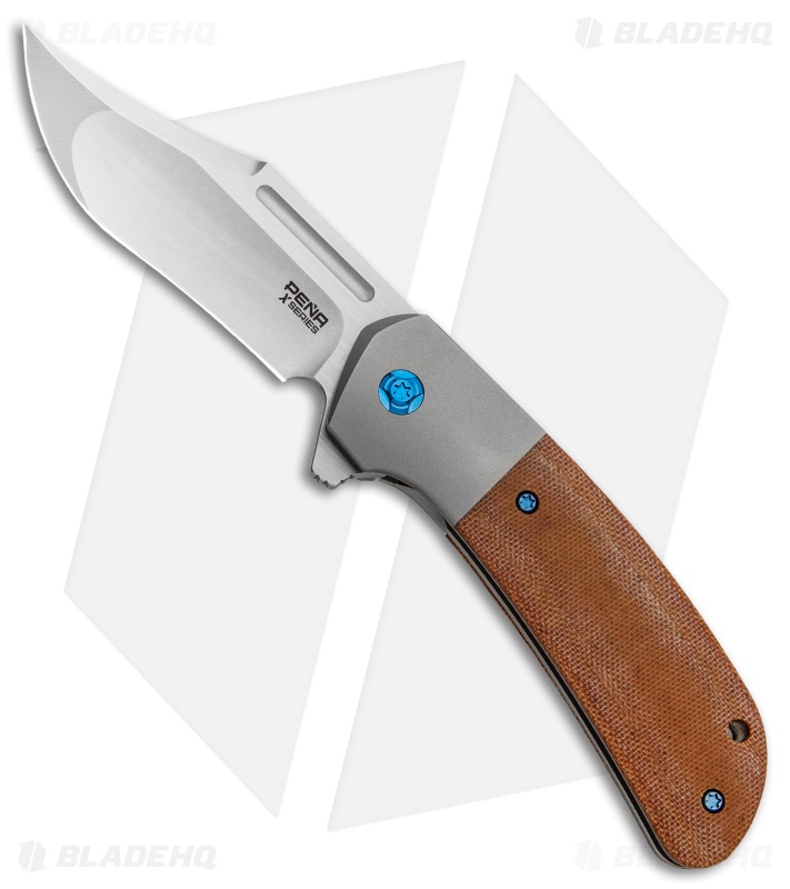 Pena Knives X-Series | Lanny's Clip Flipper Knife | Brown Canvas