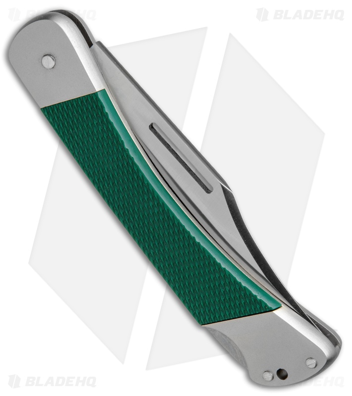 Puma Master Lockback Knife Green ABS (3.7" Satin) 230470 - Blade HQ