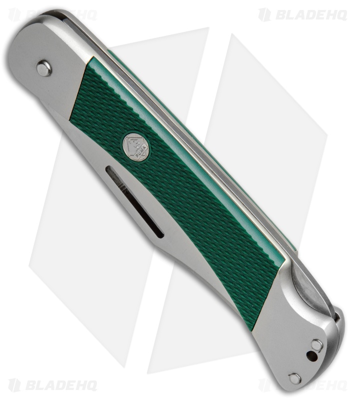 Puma Master Lockback Knife Green ABS (3.7" Satin) 230470 - Blade HQ